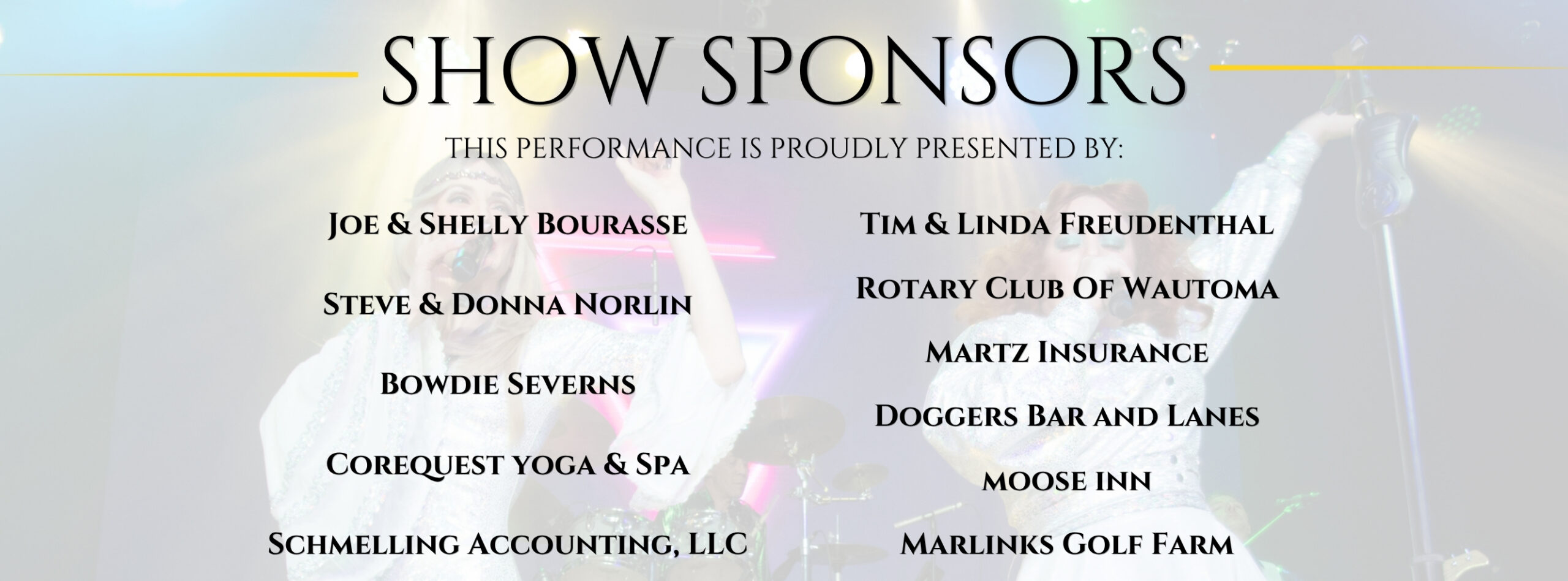 Show Sponsors - Dancing Queen