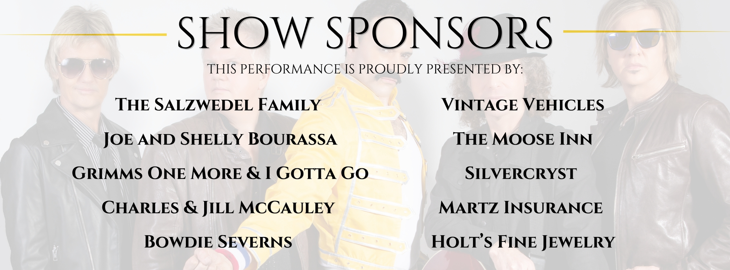 Show Sponsors - Bohemian Queen